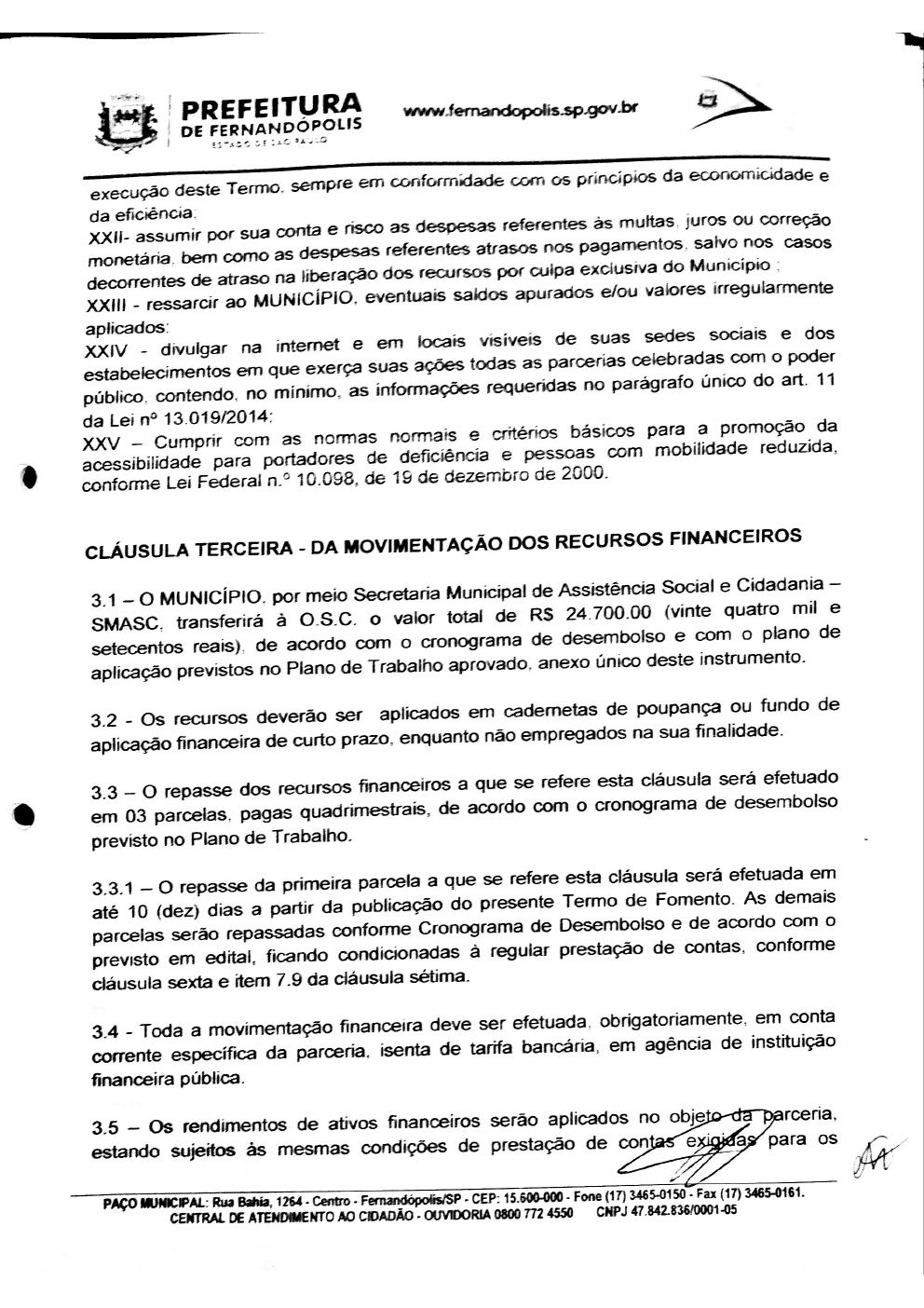 Página 5 de Termo de Fomento nº 017/2019 — CMDCA — 2019