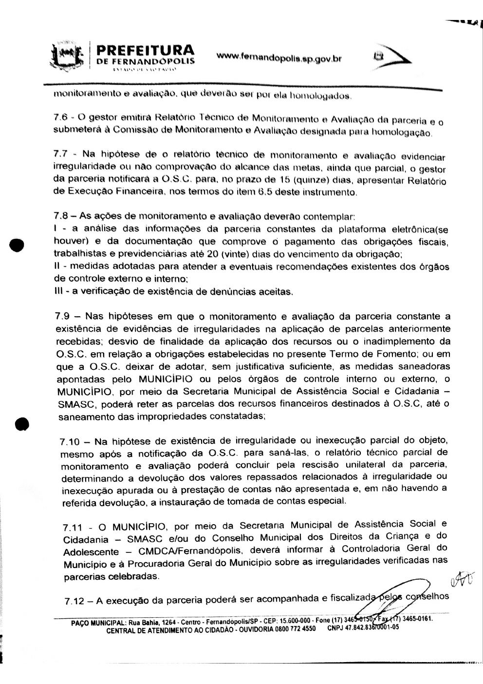 Página 9 de Termo de Fomento nº 017/2019 — CMDCA — 2019