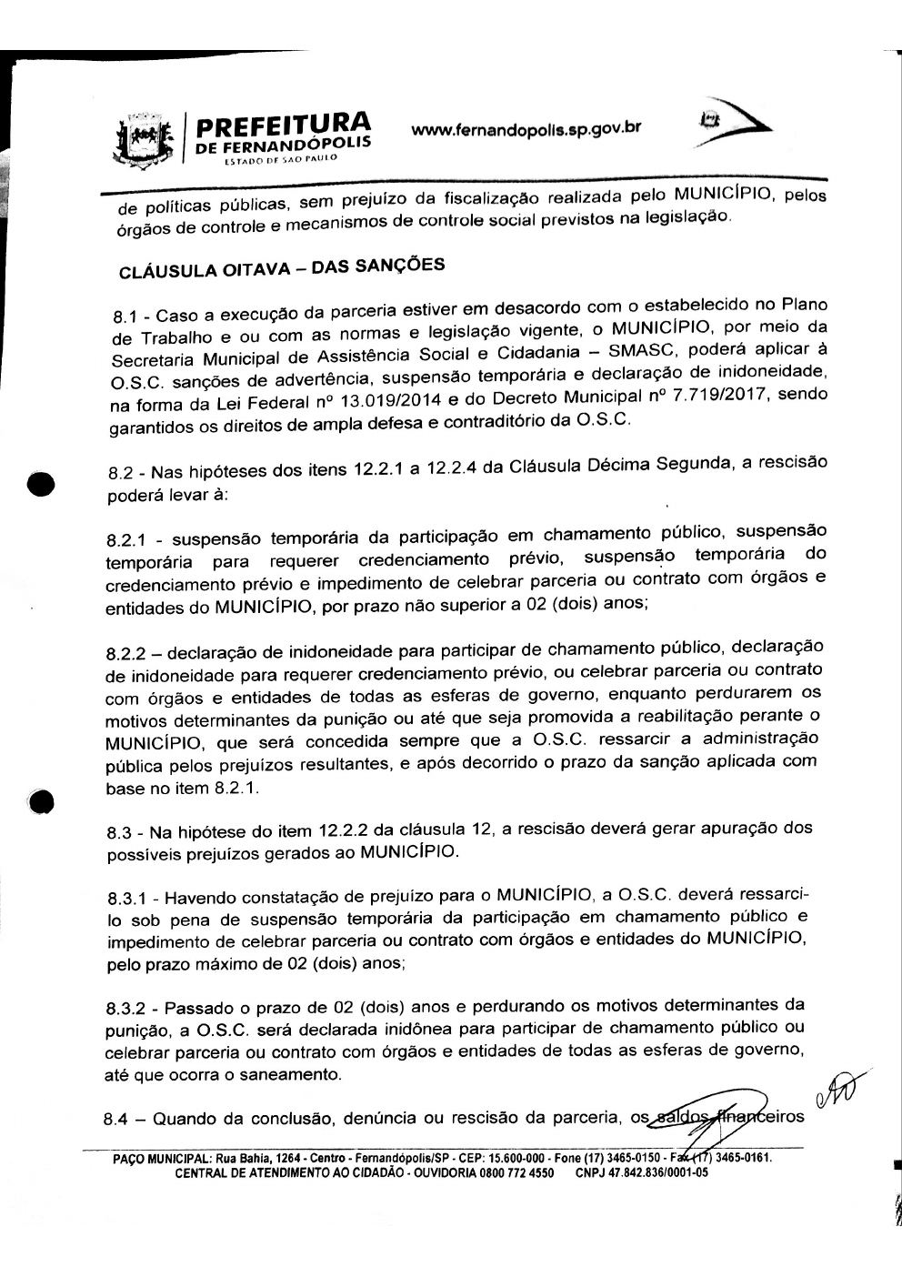 Página 10 de Termo de Fomento nº 017/2019 — CMDCA — 2019