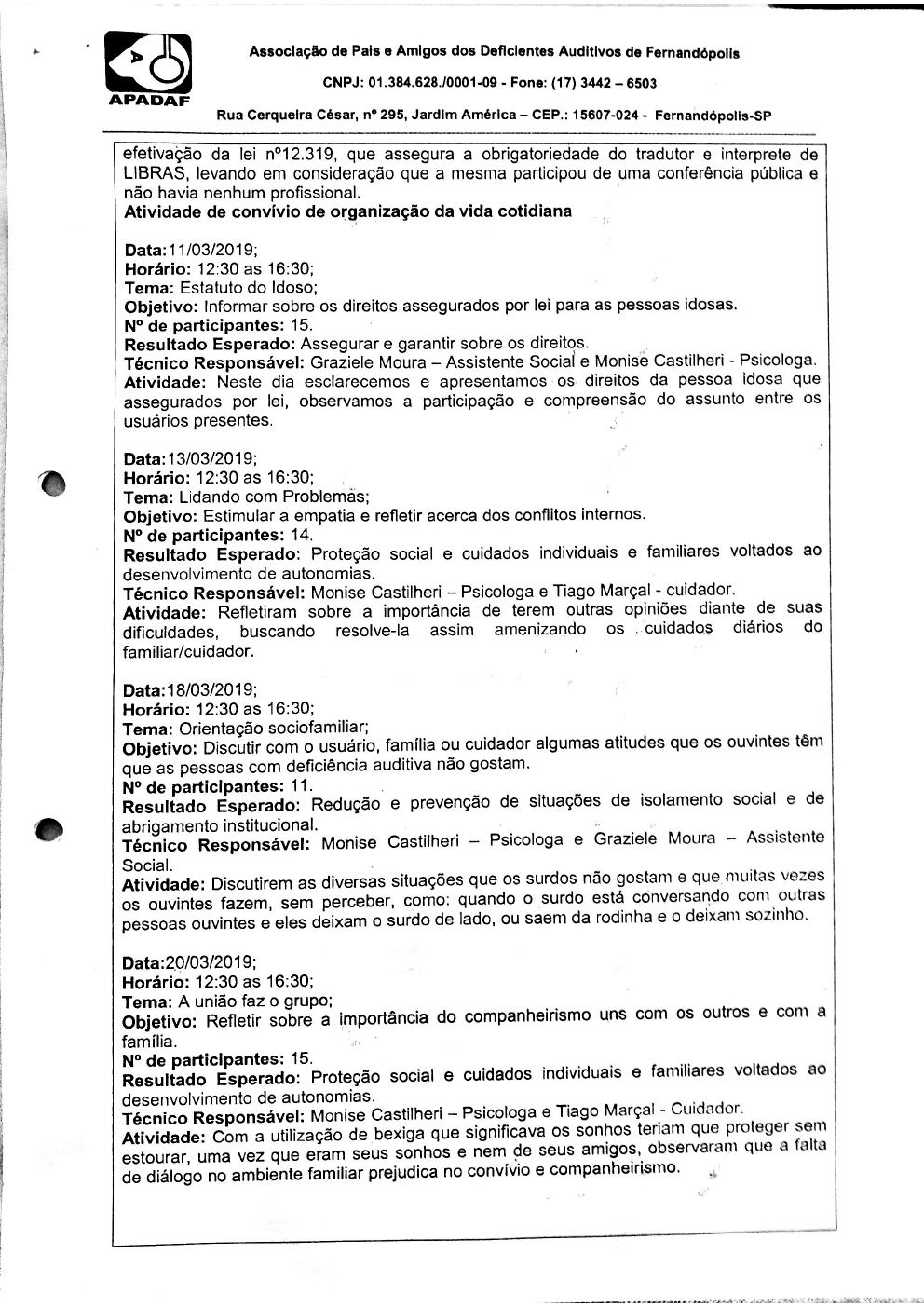 Página 7 de Prestação de Contas Mensal — Média Complexidade — 1ª Parcela — Março/2019
