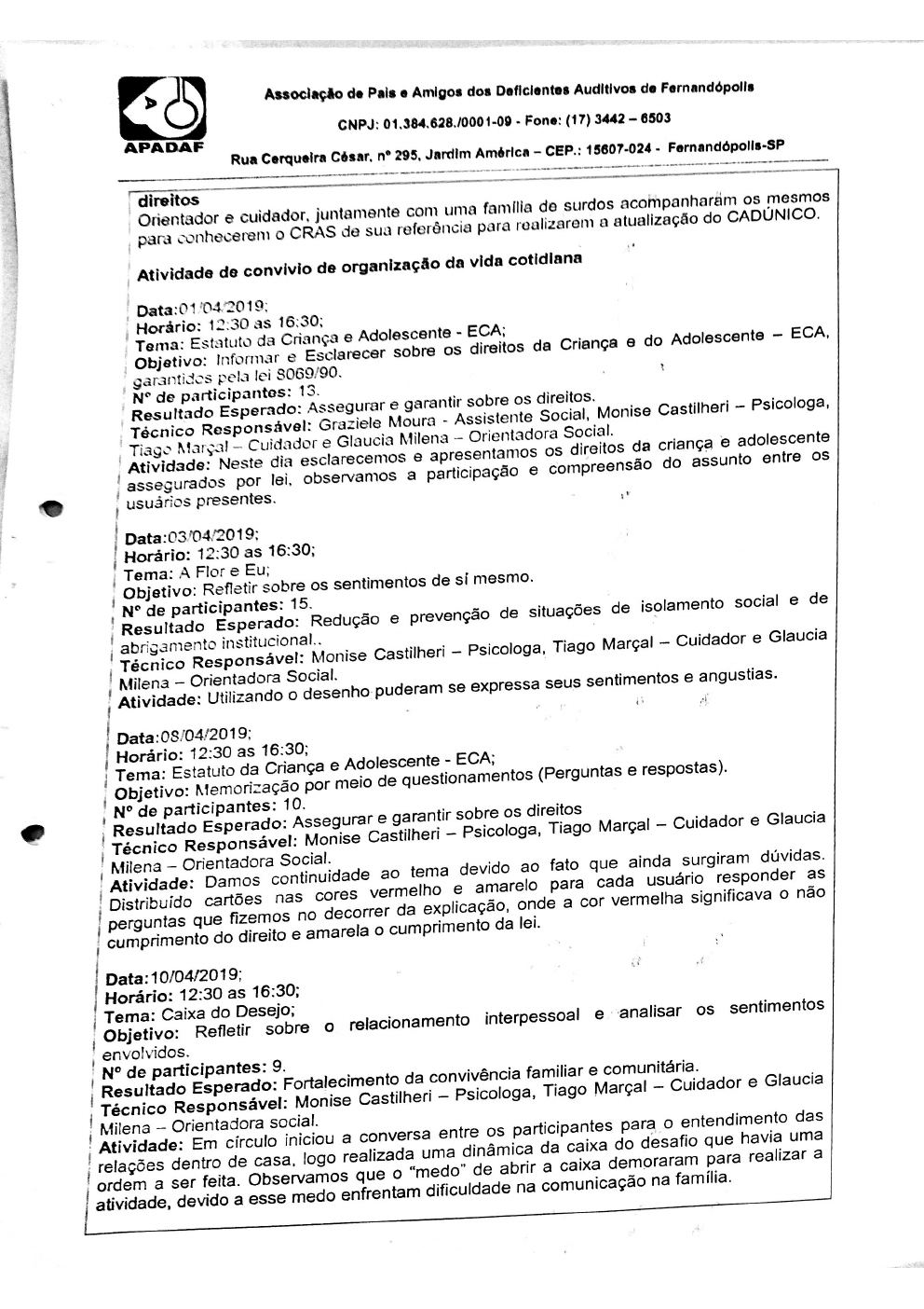 Página 6 de Prestação de Contas Mensal — Média Complexidade — 3ª Parcela — Maio/2019
