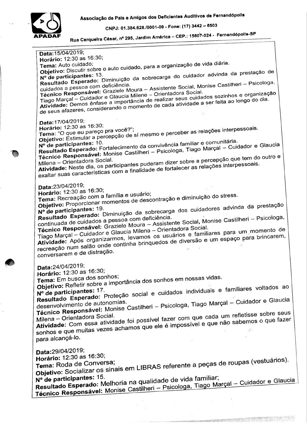 Página 7 de Prestação de Contas Mensal — Média Complexidade — 3ª Parcela — Maio/2019