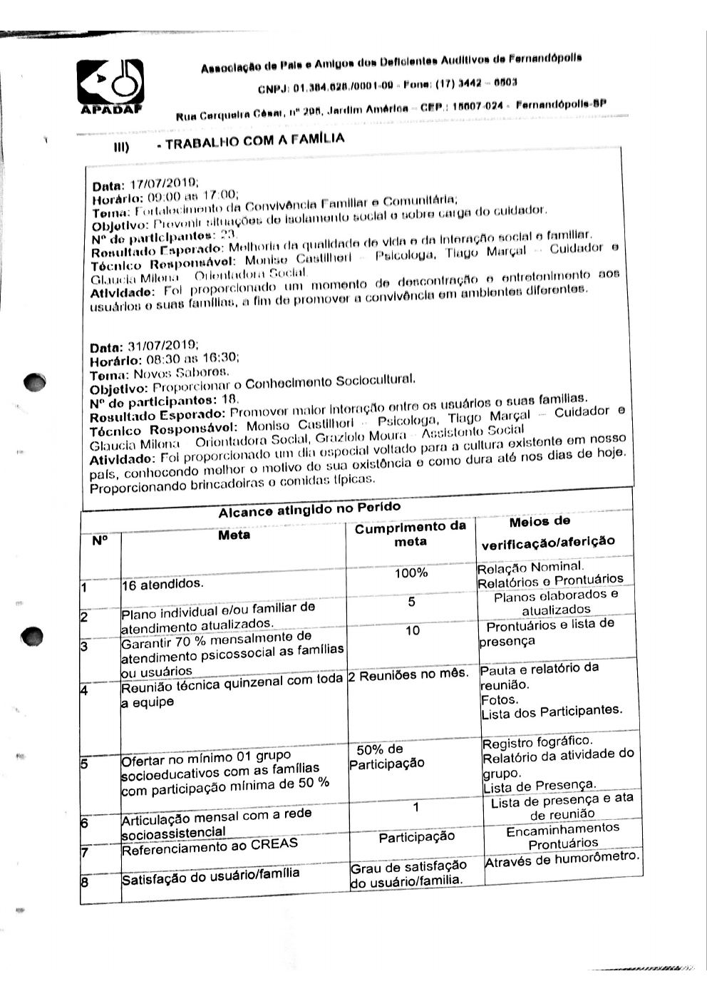 Página 7 de Prestação de Contas Mensal — Média Complexidade — 6ª Parcela — Agosto/2019
