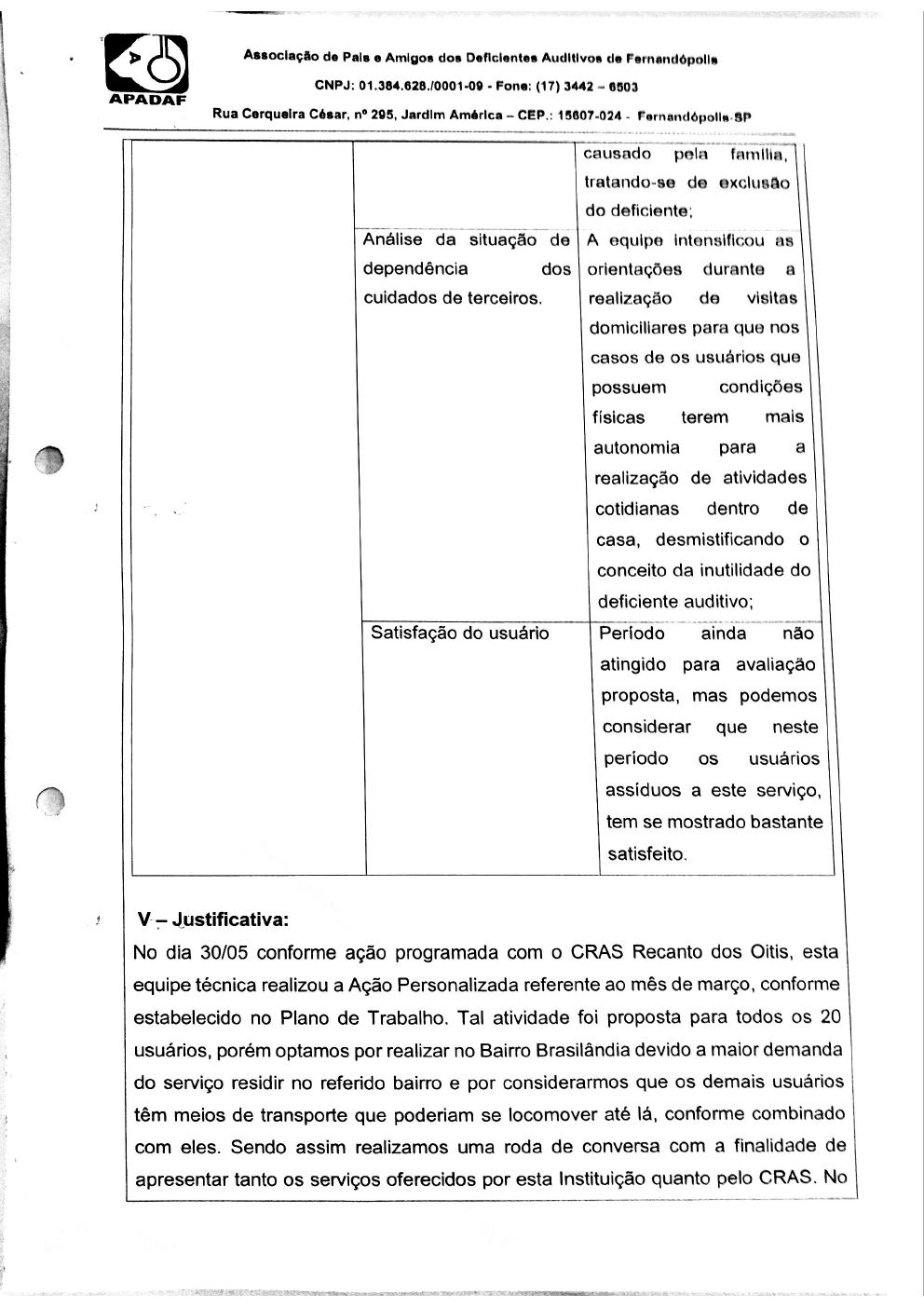 Página 9 de Prestação de Contas Mensal — Proteção Social Básica — 4ª Parcela — Junho/2019