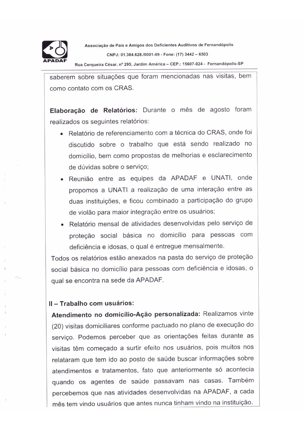 Página 6 de Prestação de Contas Mensal — Proteção Social Básica — Setembro/2019