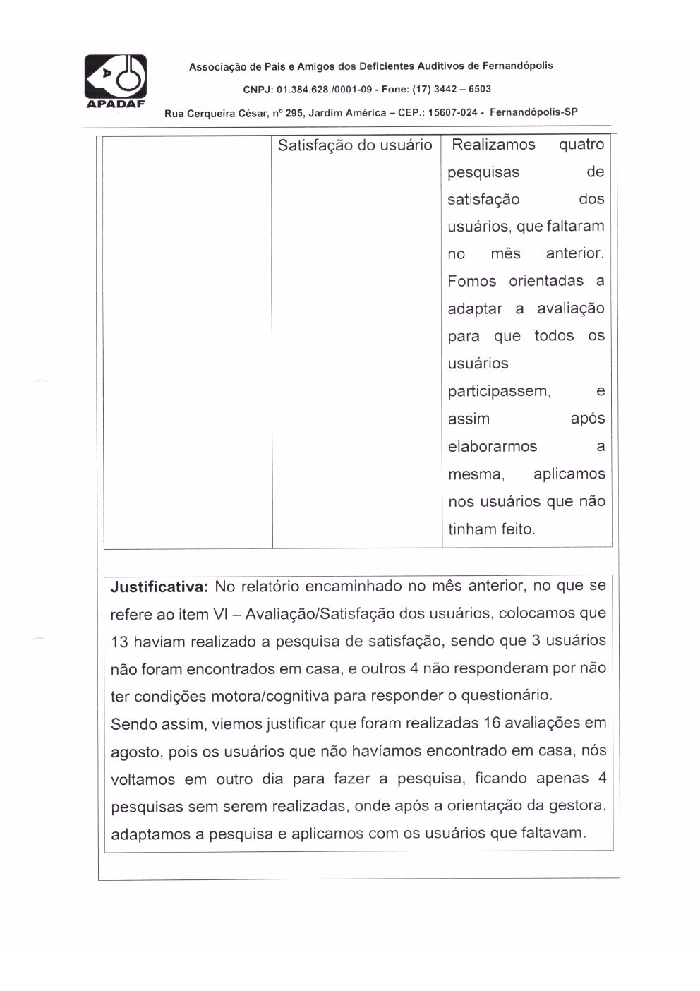 Página 13 de Prestação de Contas Mensal — Proteção Social Básica — Outubro/2019