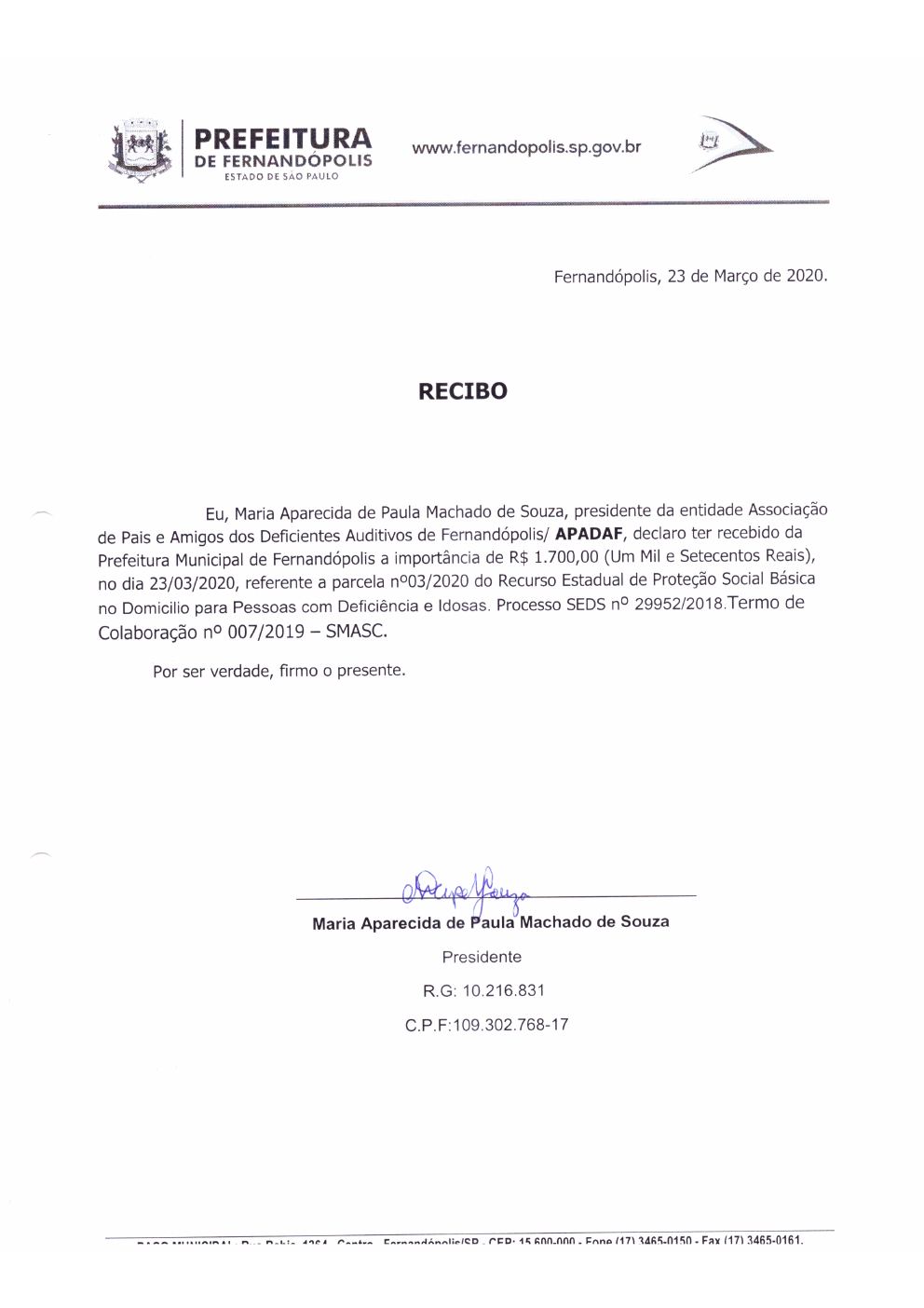 Página 4 de Prestação de Contas Mensal — Proteção Social Básica — Abril/2020