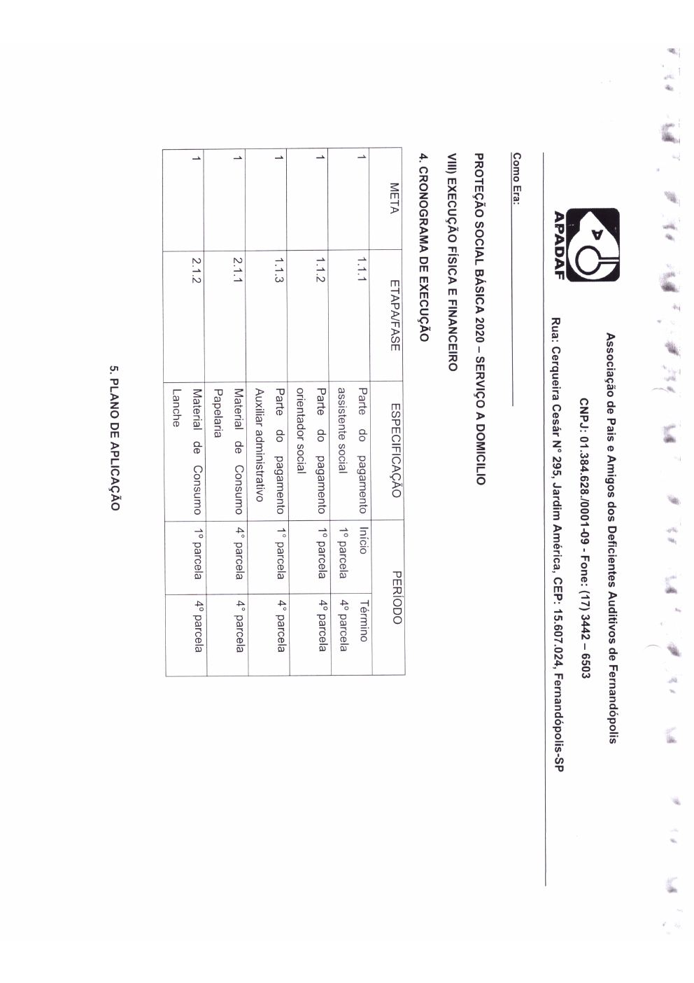 Página 2 de Ofício nº 026/2020 — Solicitação de Apostilamento — Proteção Social Básica — 2020