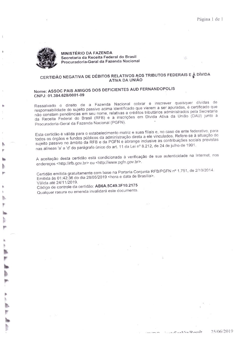 Página 5 de Prestação de Contas Anual — Proteção Social Básica — 2019 — Parte 1