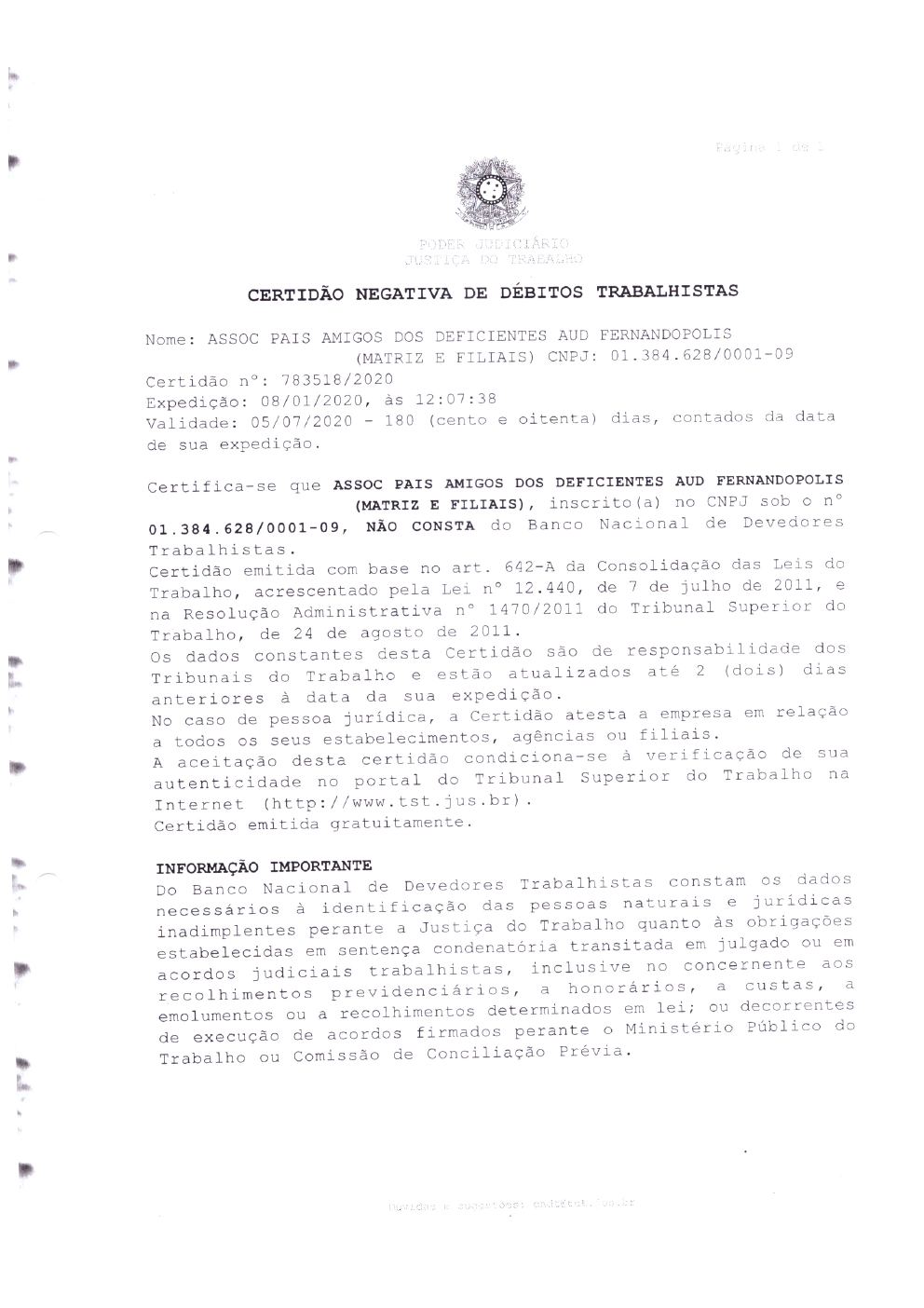 Página 6 de Prestação de Contas Anual — Proteção Social Básica — 2019 — Parte 1