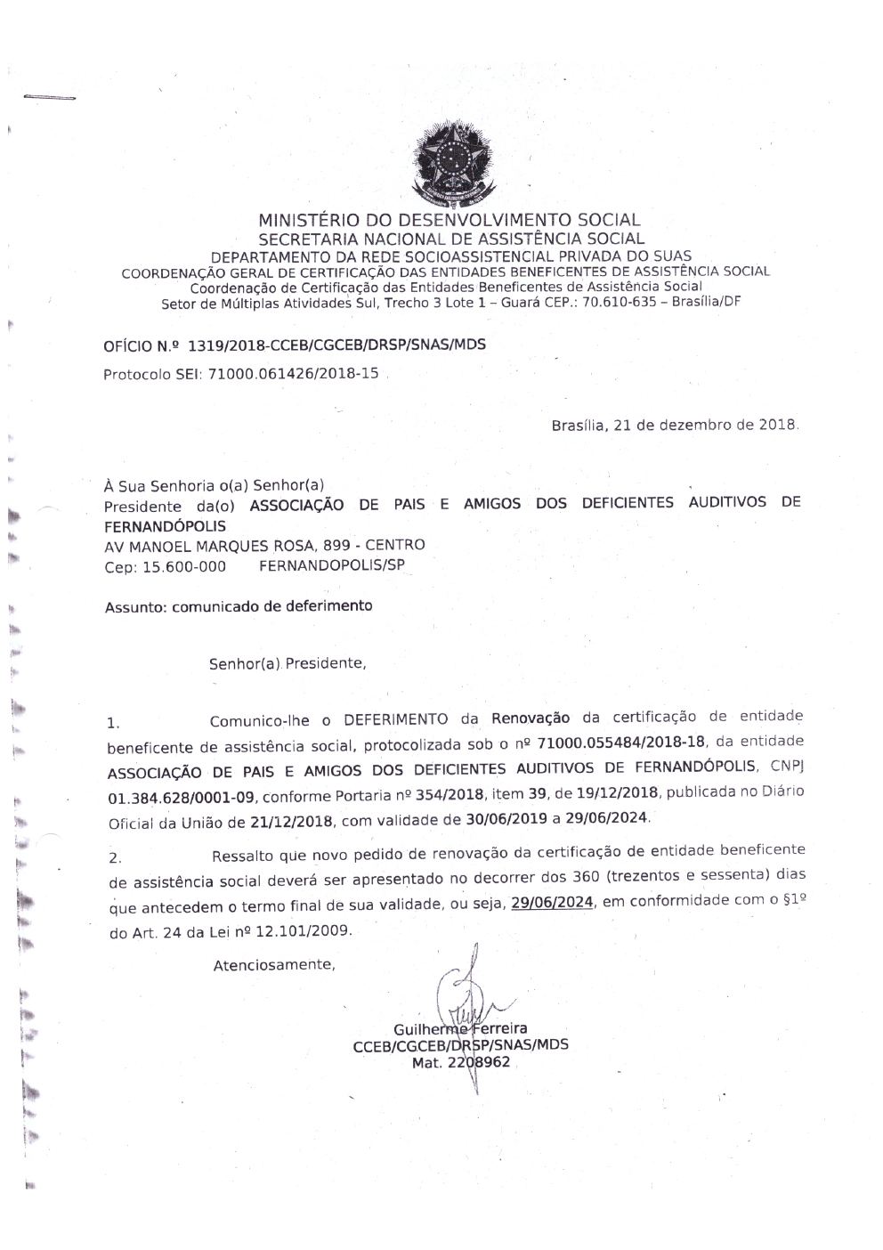 Página 9 de Prestação de Contas Anual — Proteção Social Básica — 2019 — Parte 1