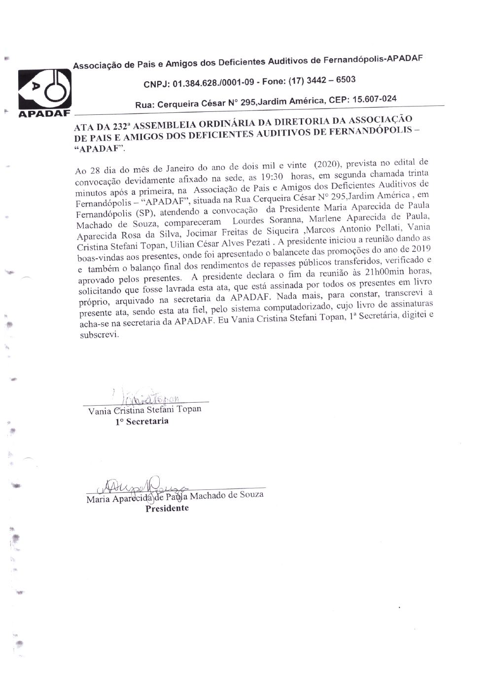 Página 10 de Prestação de Contas Anual — Proteção Social Básica — 2019 — Parte 1