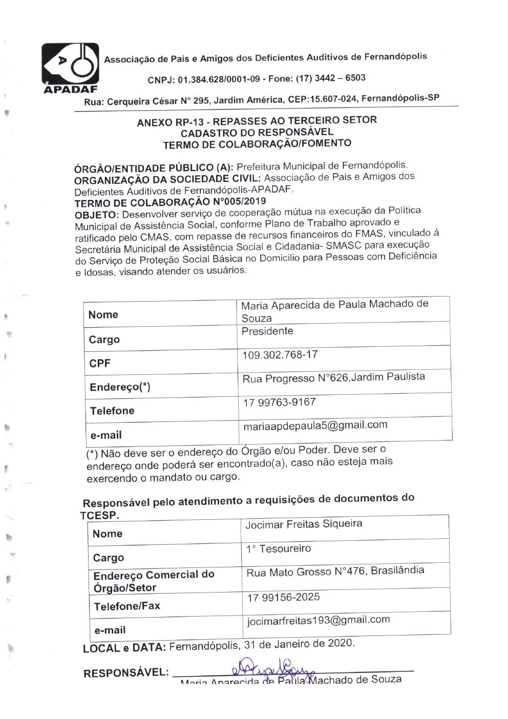 Página 11 de Prestação de Contas Anual — Proteção Social Básica — 2019 — Parte 1