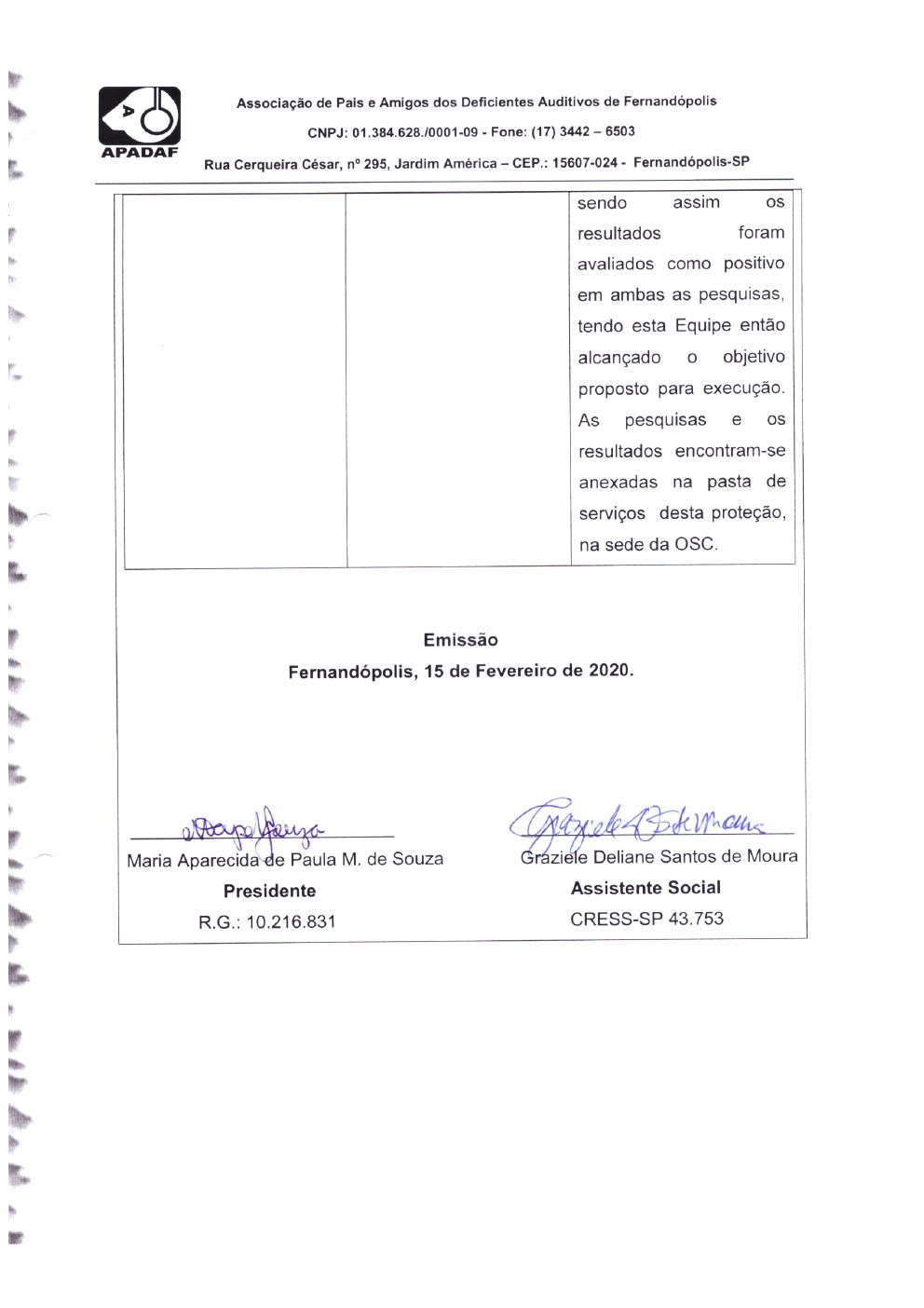 Página 25 de Prestação de Contas Anual — Proteção Social Básica — 2019 — Parte 1