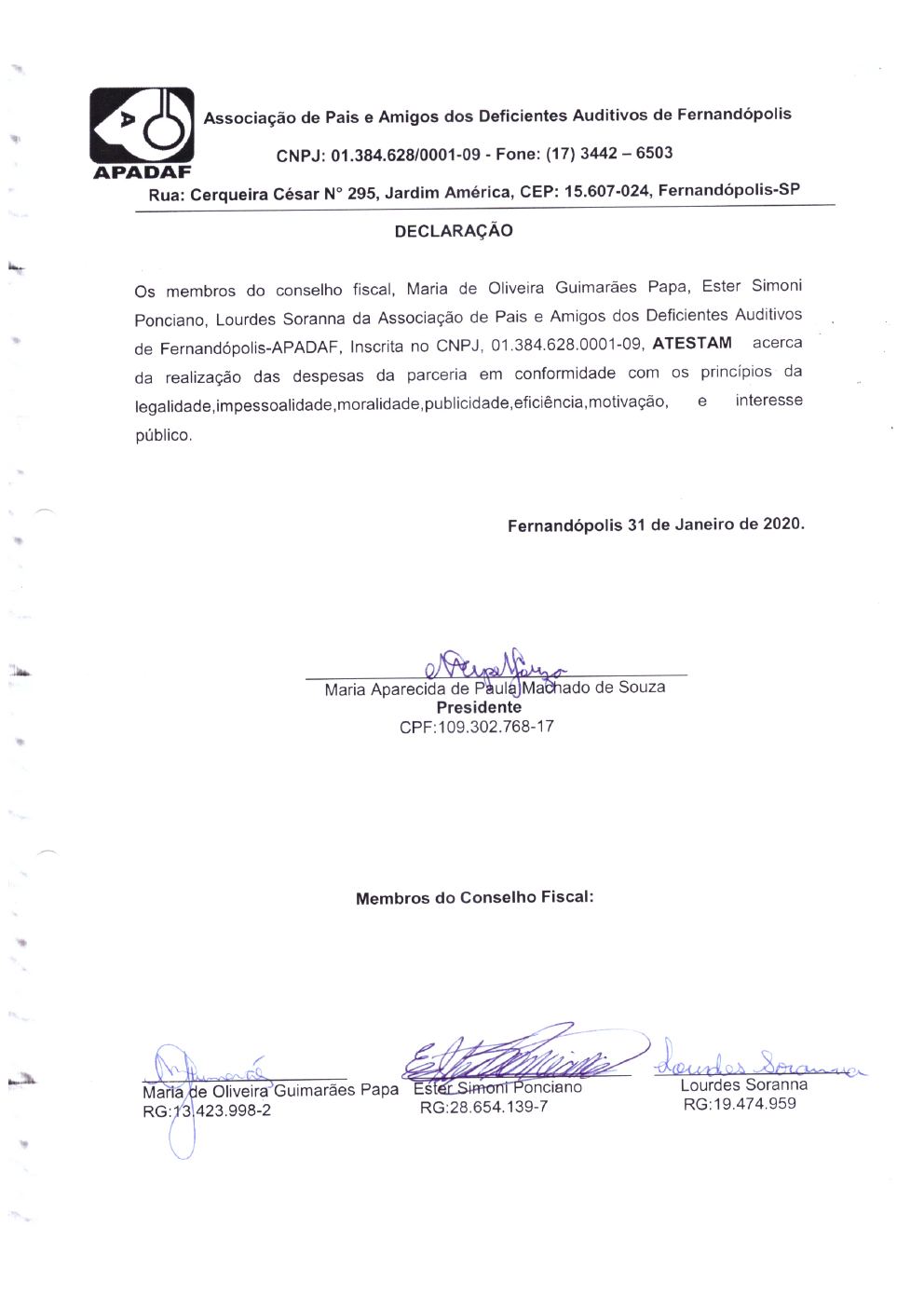 Página 35 de Prestação de Contas Anual — Proteção Social Básica — 2019 — Parte 1
