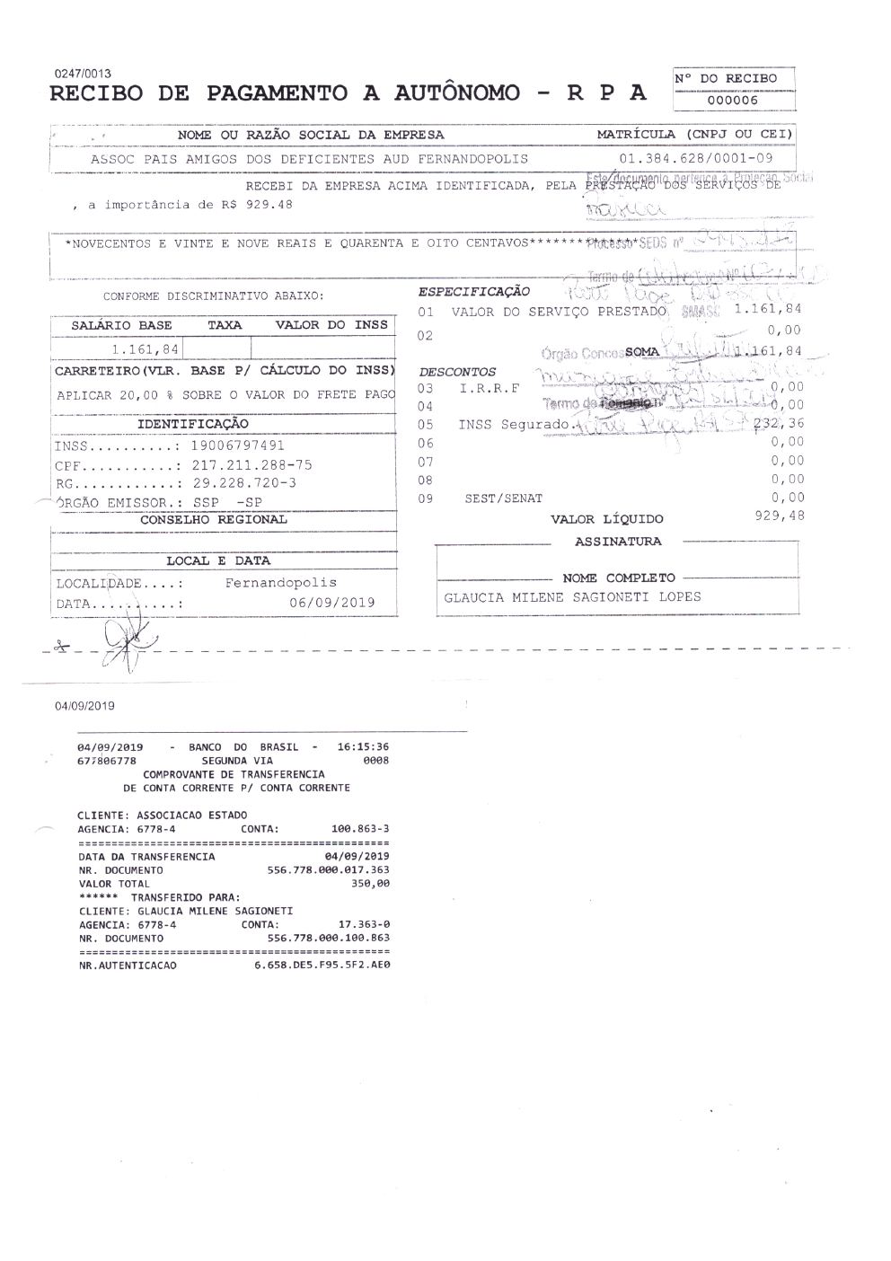 Página 14 de Prestação de Contas Anual — 2019 — Extratos Bancários
