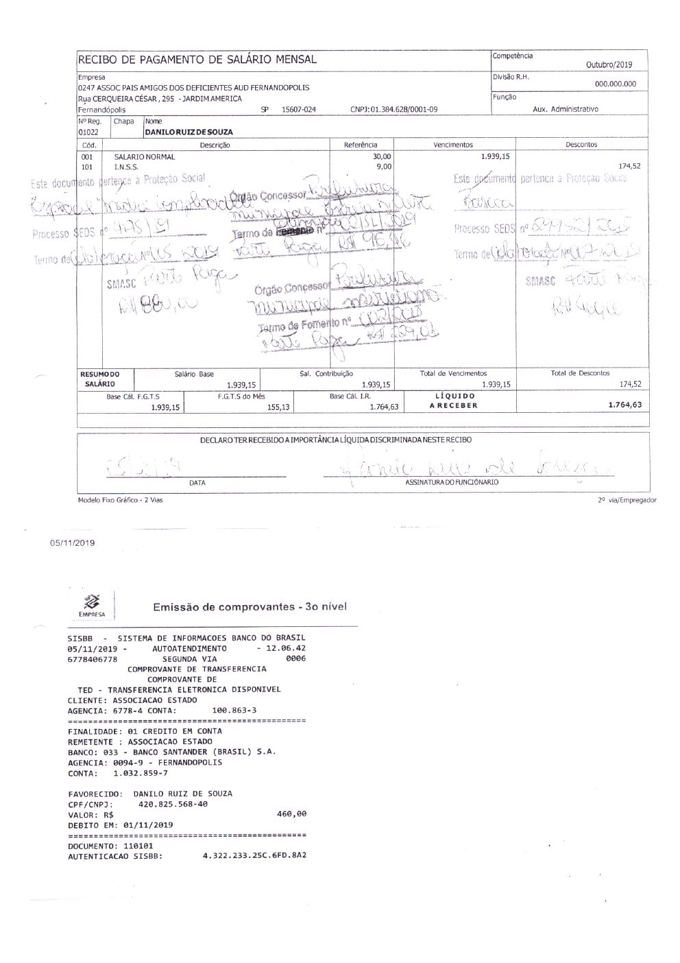Página 23 de Prestação de Contas Anual — 2019 — Extratos Bancários