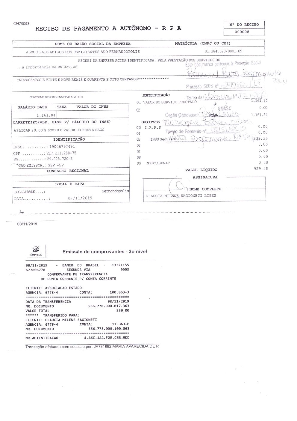 Página 25 de Prestação de Contas Anual — 2019 — Extratos Bancários