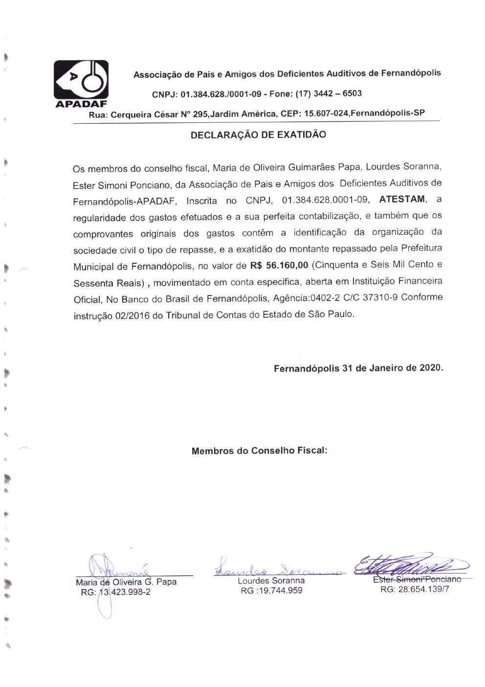 Página 31 de Prestação de Contas Anual — Média Complexidade — 2019 — Parte 1