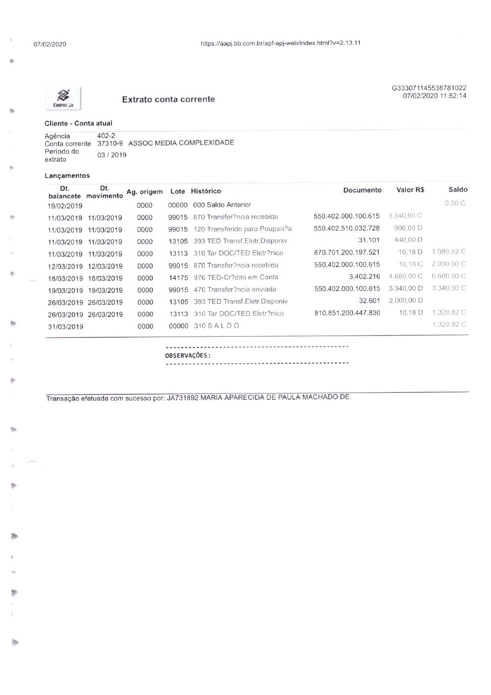 Página 10 de Prestação de Contas Anual — 2019 — Relatórios de Atividades e Registros Fotográficos