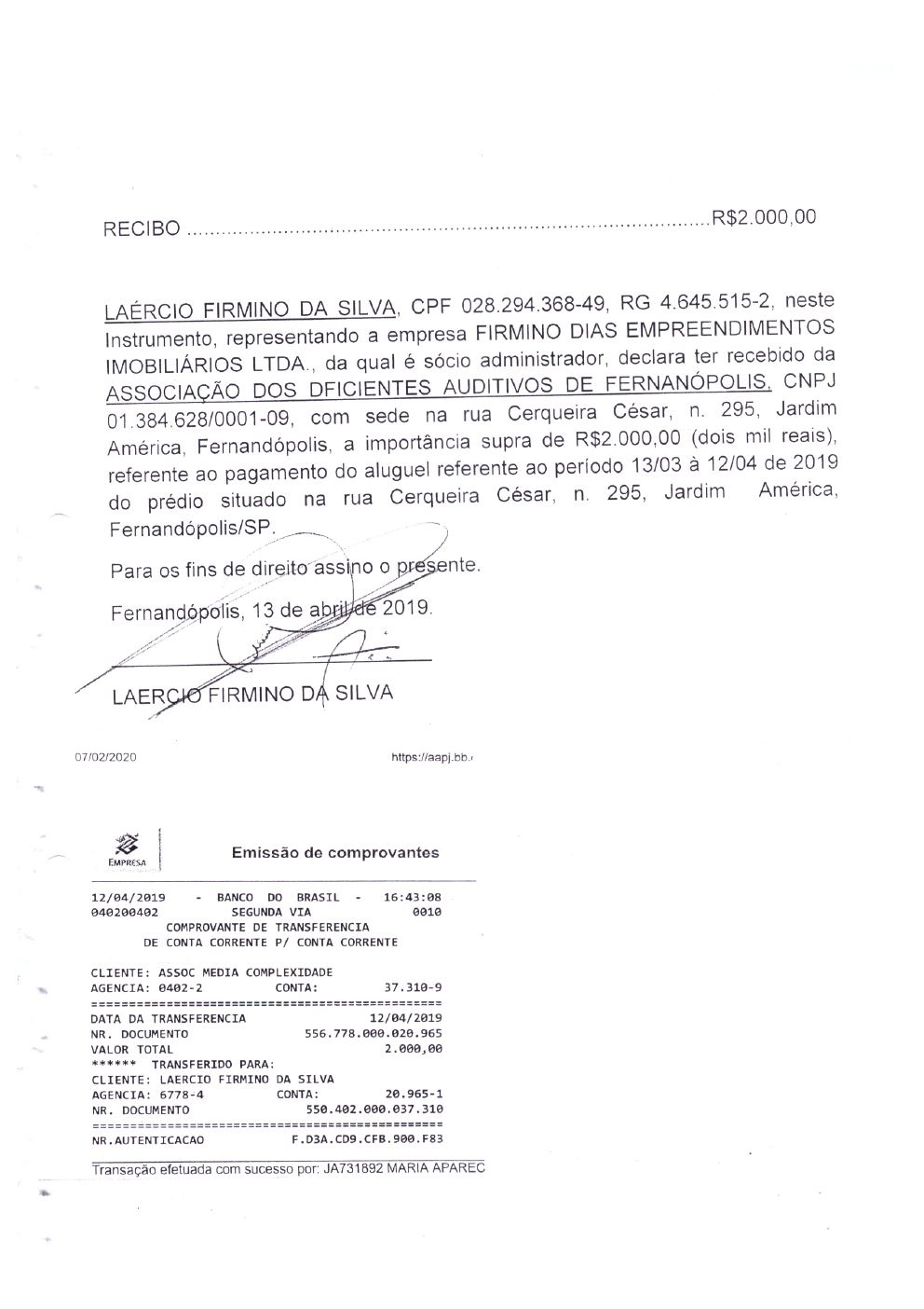 Página 21 de Prestação de Contas Anual — 2019 — Relatórios de Atividades e Registros Fotográficos