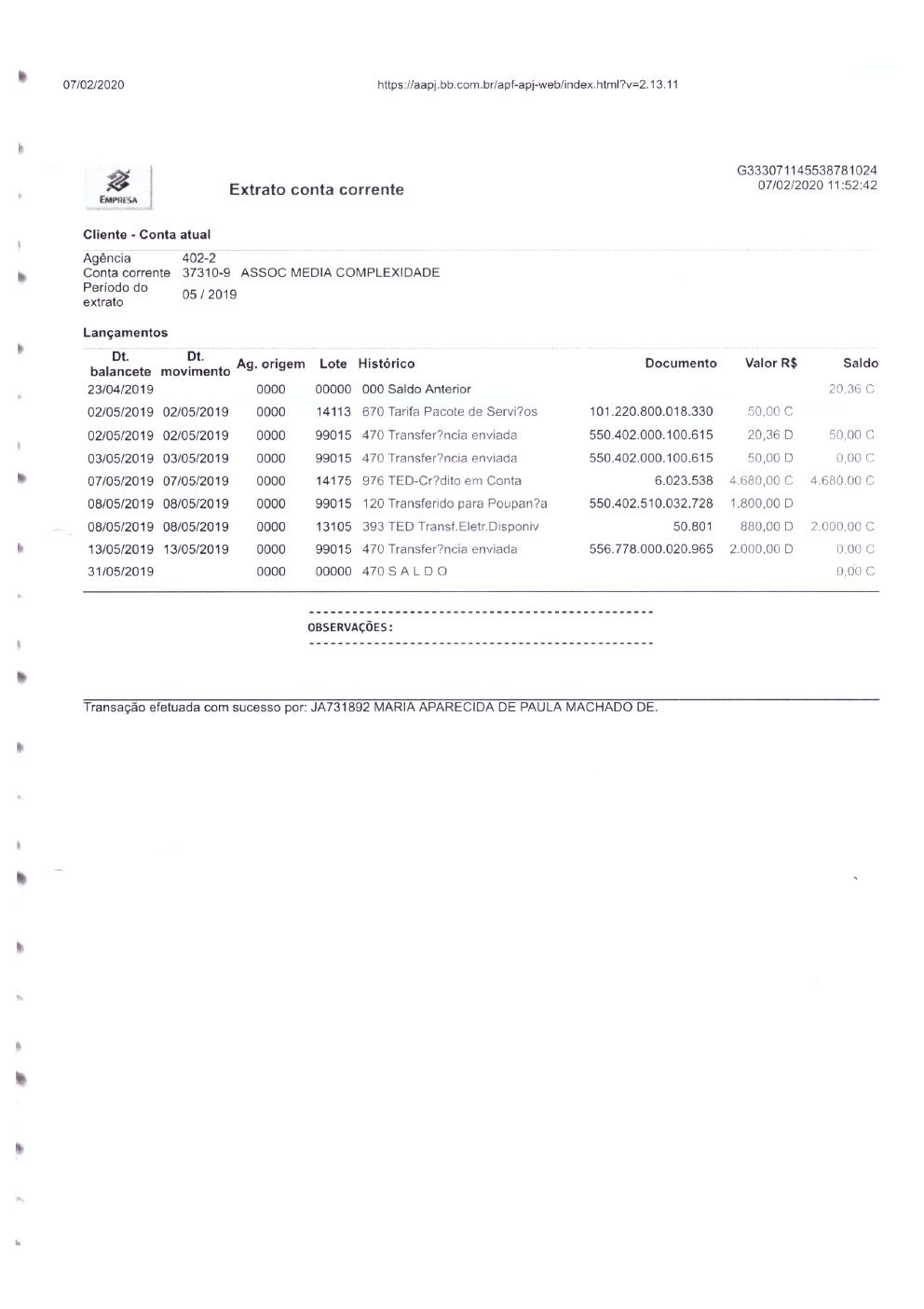 Página 22 de Prestação de Contas Anual — 2019 — Relatórios de Atividades e Registros Fotográficos