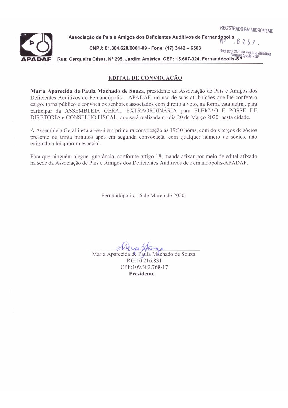 Página 7 de Ata da 233ª Assembleia Geral Ordinária — Eleição da Diretoria — 2020