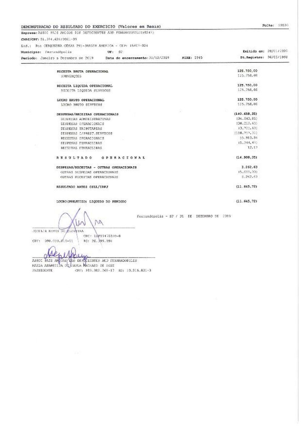 Página 9 de Demonstrações Contábeis — Exercício 2019