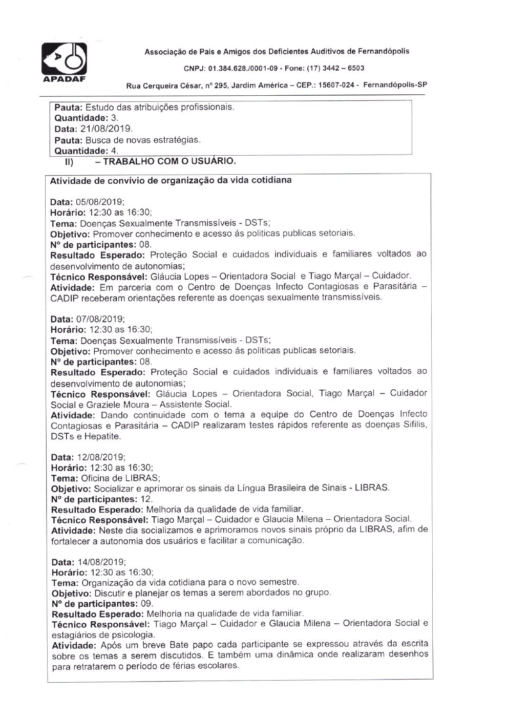 Página 6 de Prestação de Contas Mensal — Média Complexidade — 7ª Parcela — Agosto/2019