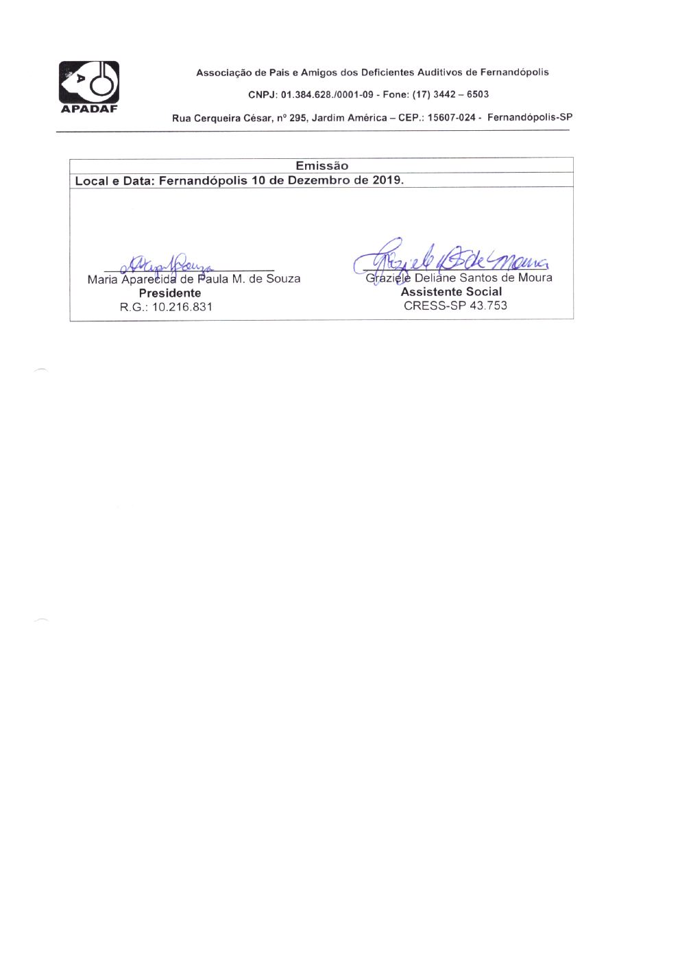 Página 9 de Prestação de Contas Mensal — Média Complexidade — 10ª Parcela — Dezembro/2019