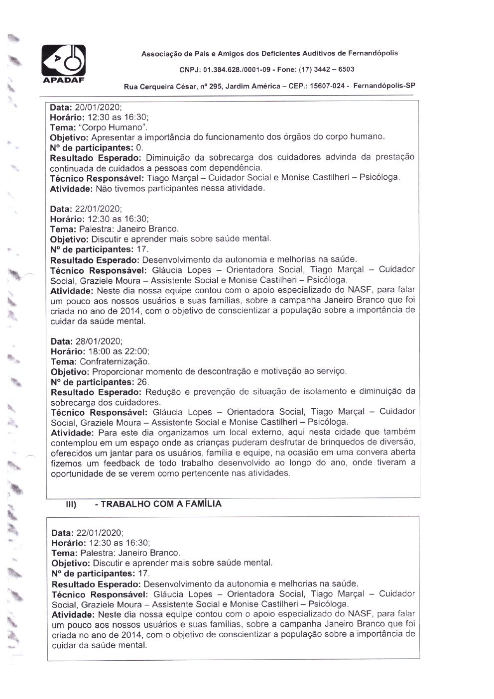 Página 6 de Prestação de Contas Mensal — Média Complexidade — 1ª Parcela — Fevereiro/2020