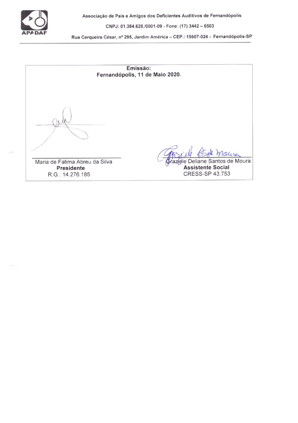 Página 10 de Prestação de Contas Mensal — Média Complexidade — 4ª Parcela — Abril/2020