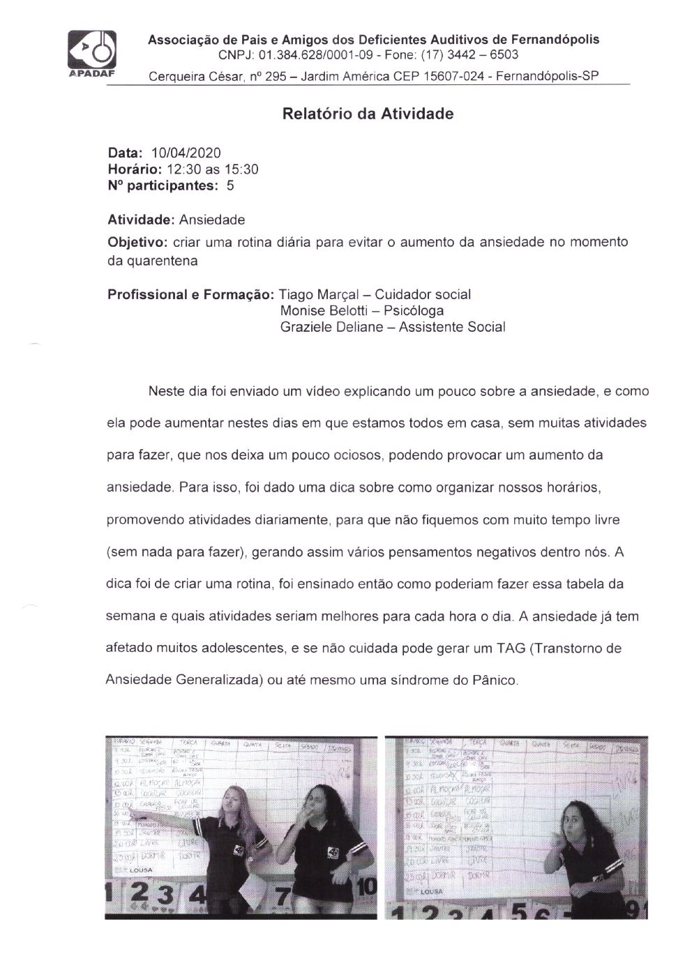 Página 14 de Prestação de Contas Mensal — Projeto CMDCA — 9ª Parcela — Maio/2020