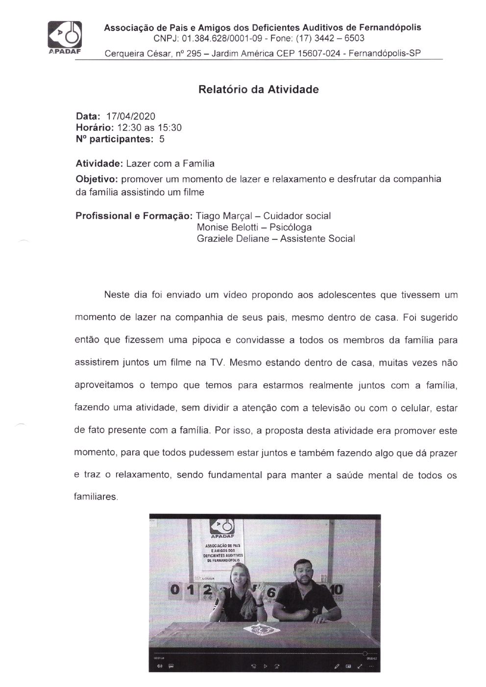 Página 16 de Prestação de Contas Mensal — Projeto CMDCA — 9ª Parcela — Maio/2020