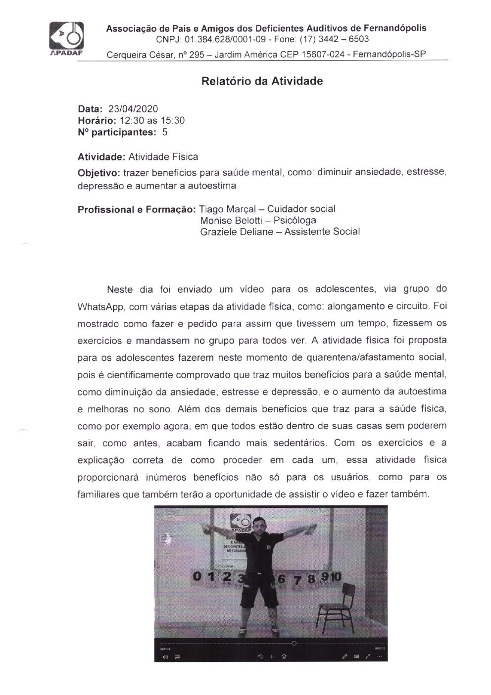Página 17 de Prestação de Contas Mensal — Projeto CMDCA — 9ª Parcela — Maio/2020