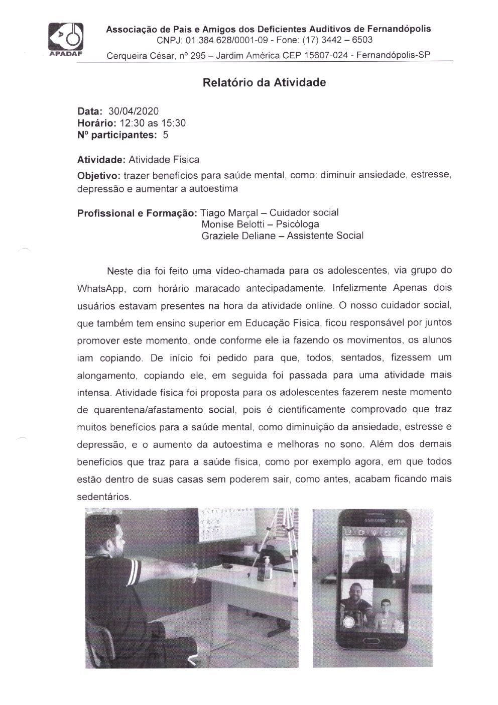 Página 19 de Prestação de Contas Mensal — Projeto CMDCA — 9ª Parcela — Maio/2020