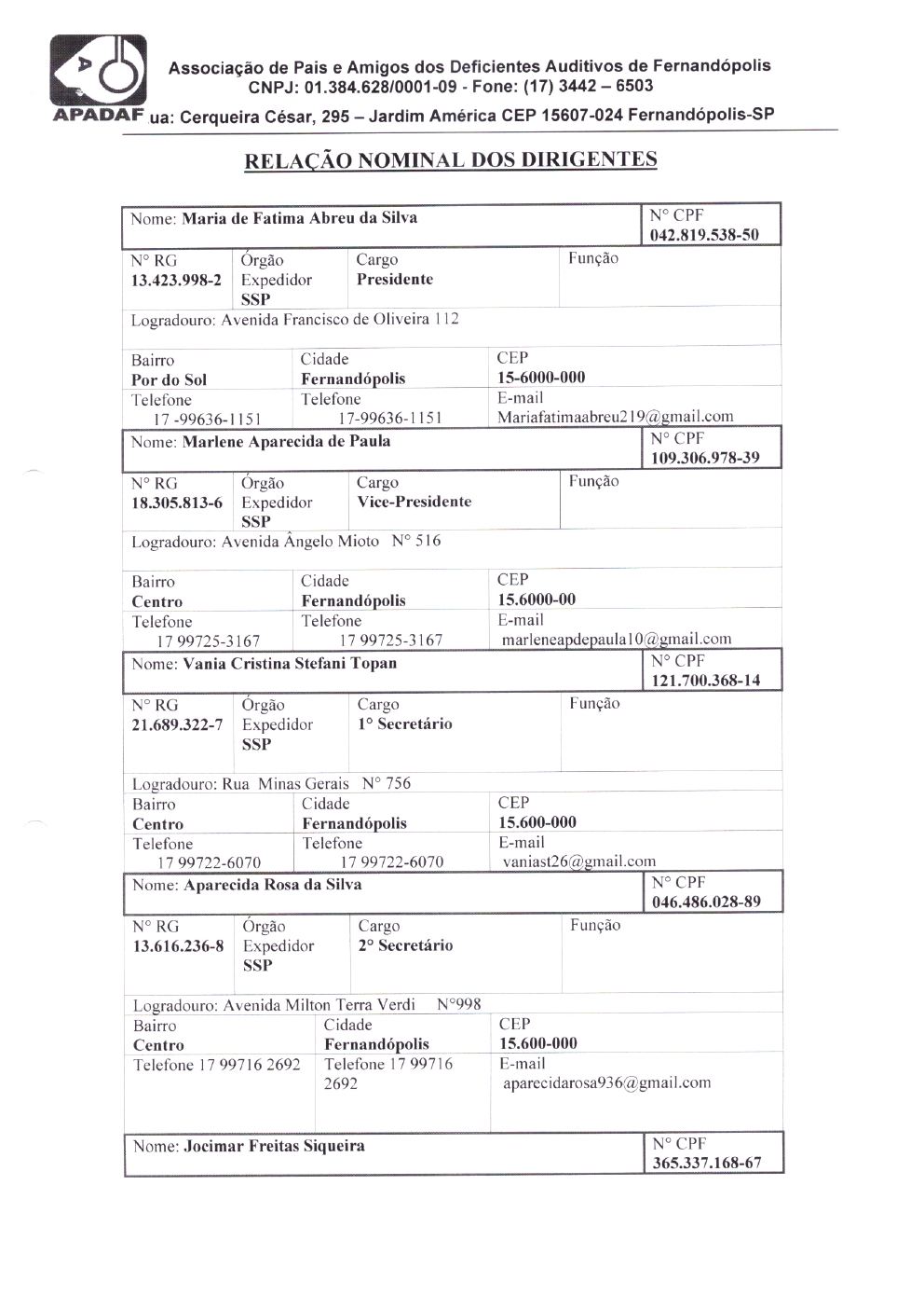 Página 23 de Prestação de Contas Final da Parceria — Média Complexidade — Termo de Colaboração nº 005/2019