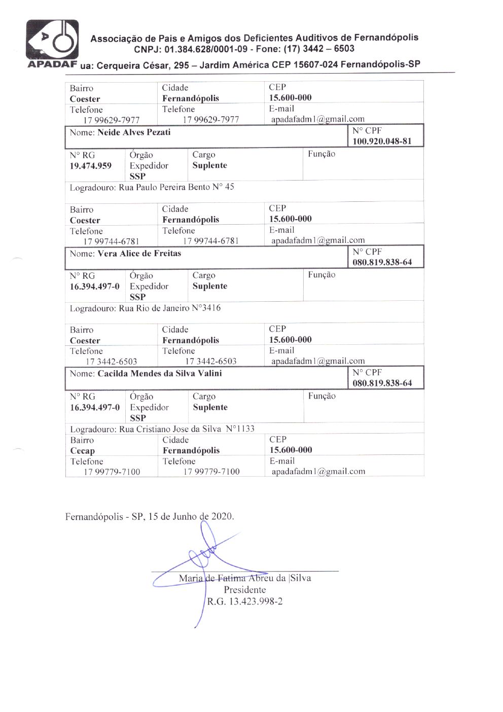 Página 25 de Prestação de Contas Final da Parceria — Média Complexidade — Termo de Colaboração nº 005/2019