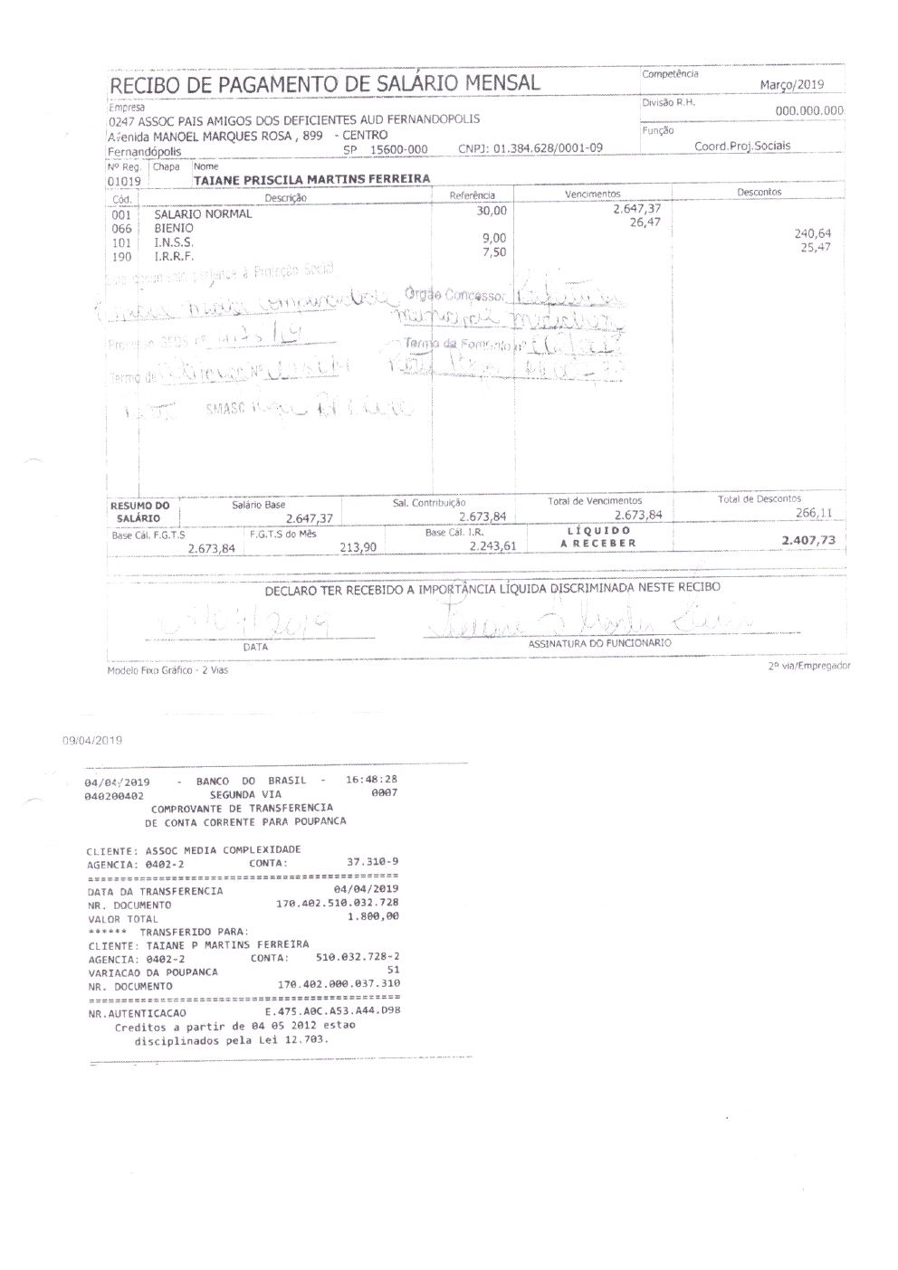 Página 35 de Prestação de Contas Final da Parceria — Média Complexidade — Termo de Colaboração nº 005/2019