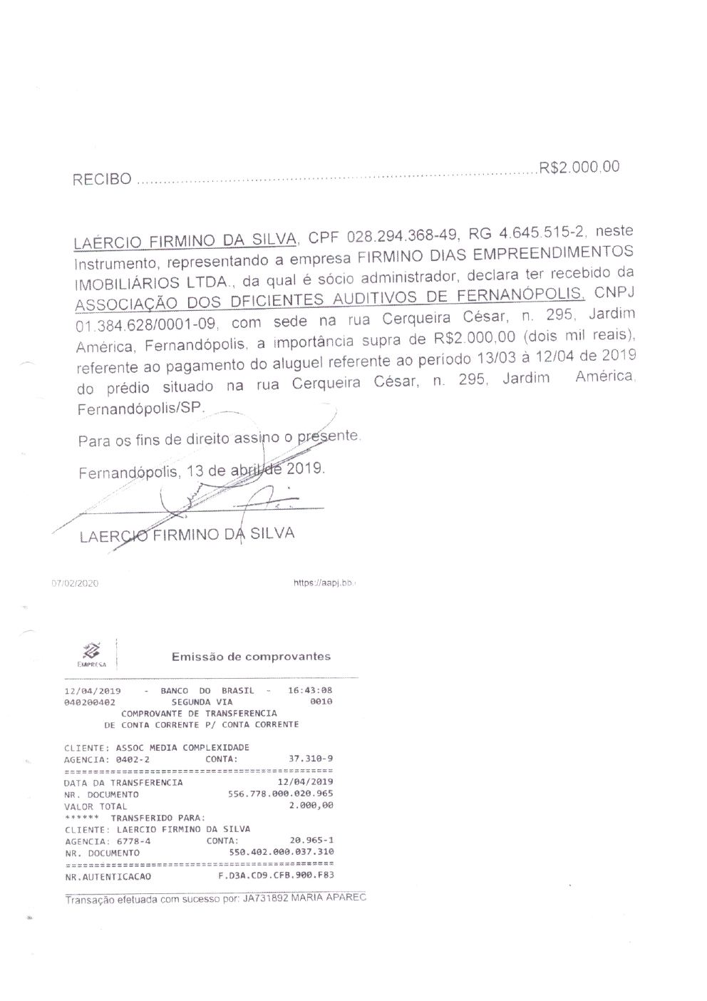 Página 37 de Prestação de Contas Final da Parceria — Média Complexidade — Termo de Colaboração nº 005/2019