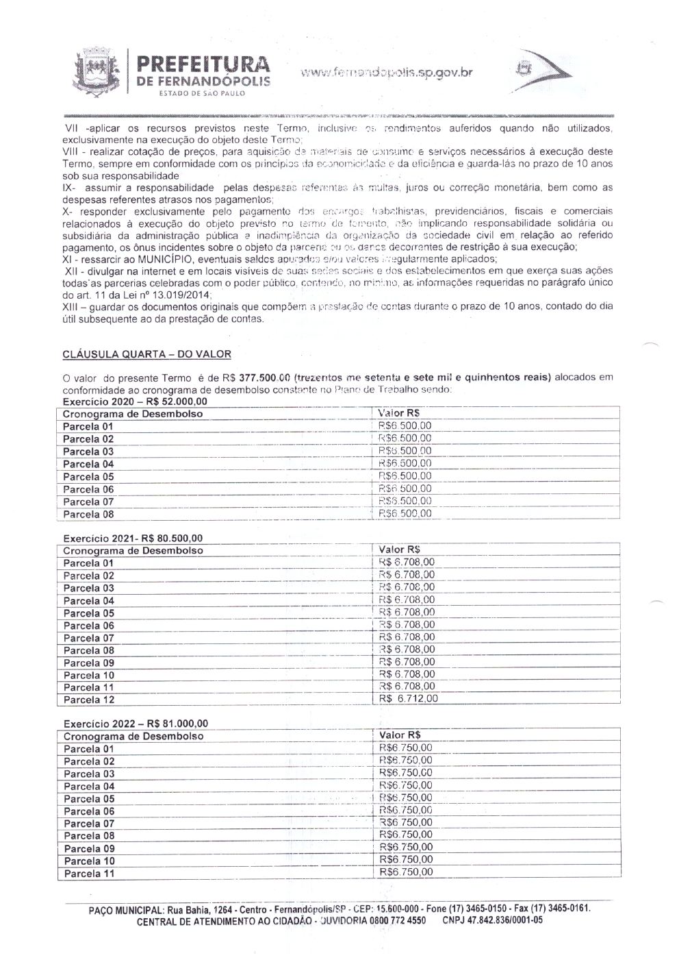 Página 2 de Termo de Fomento nº 002/2020 — Habilitação e Reabilitação — 2020