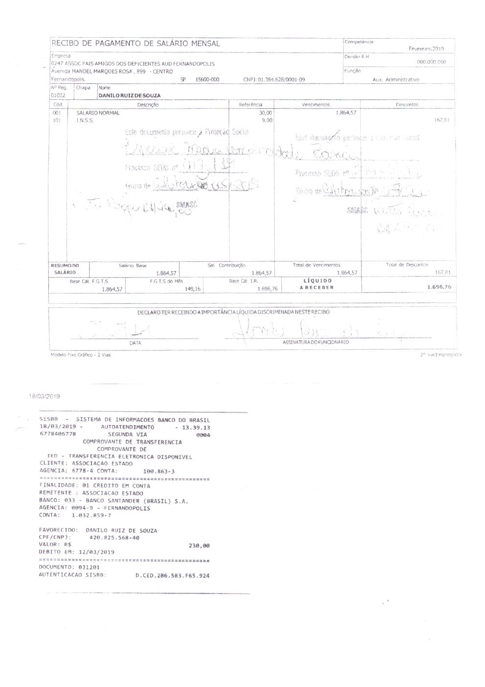 Página 24 de Prestação de Contas — Documentos Comprobatórios — Volume 1 — 2019/2020