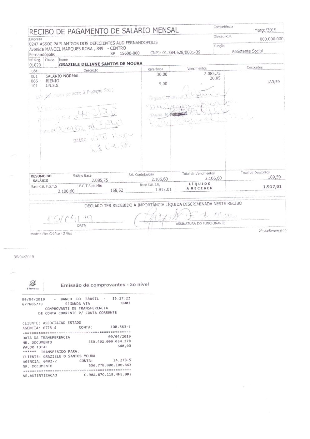 Página 27 de Prestação de Contas — Documentos Comprobatórios — Volume 1 — 2019/2020