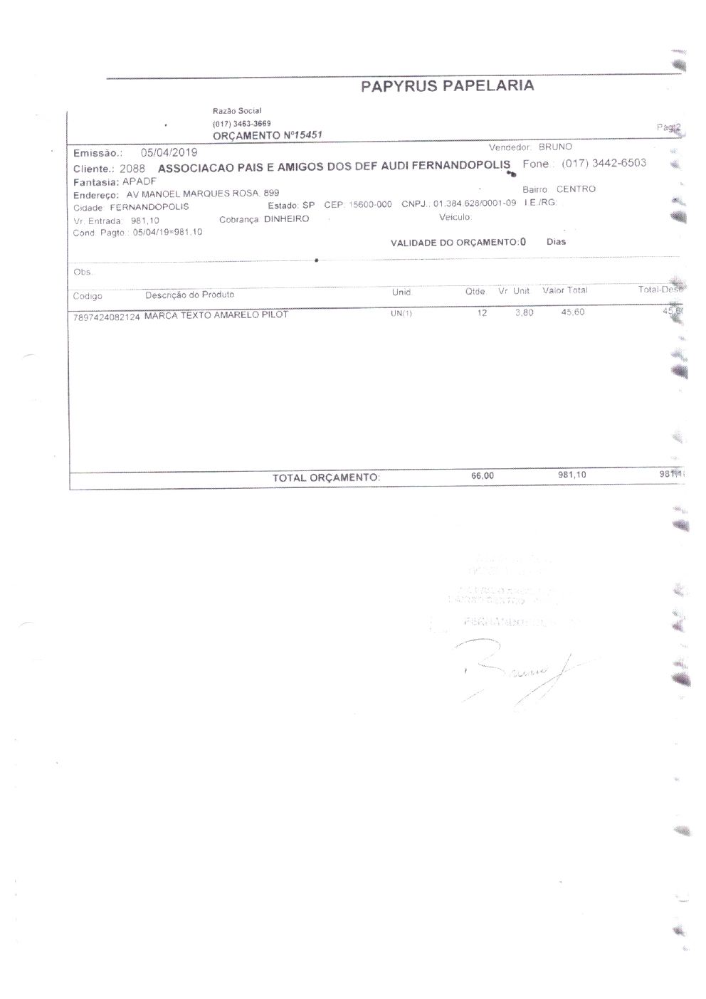 Página 31 de Prestação de Contas — Documentos Comprobatórios — Volume 1 — 2019/2020