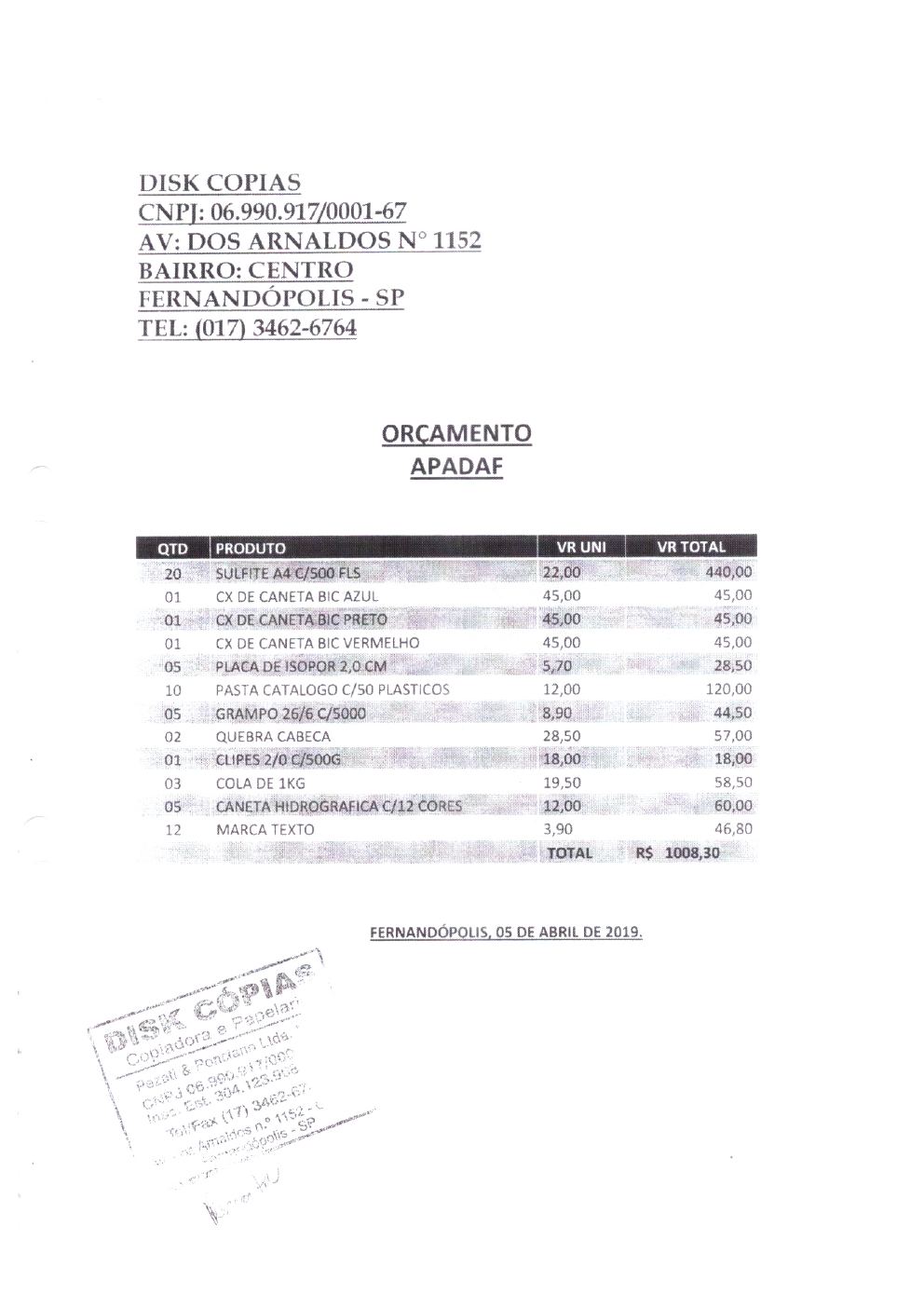 Página 32 de Prestação de Contas — Documentos Comprobatórios — Volume 1 — 2019/2020