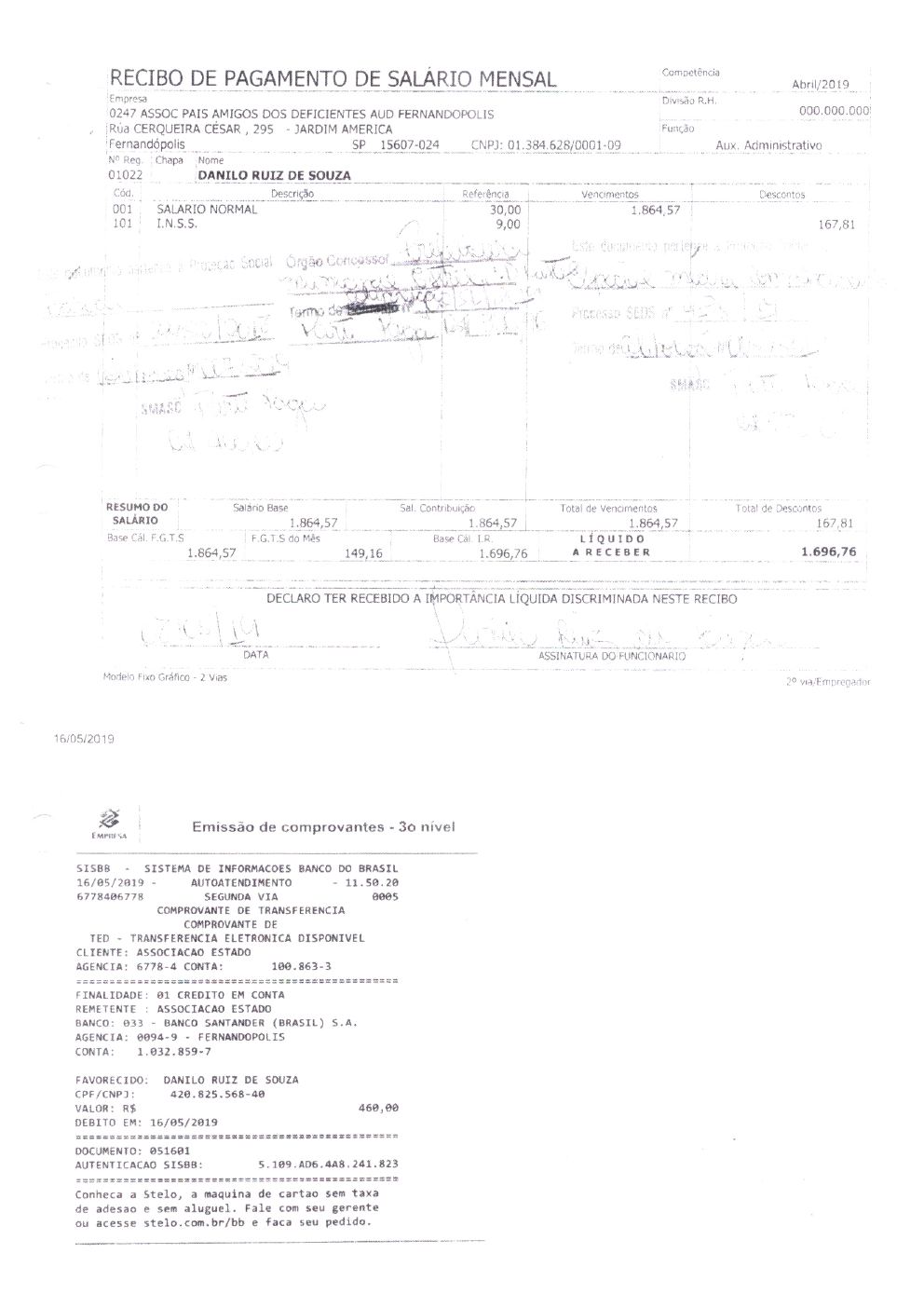 Página 37 de Prestação de Contas — Documentos Comprobatórios — Volume 1 — 2019/2020