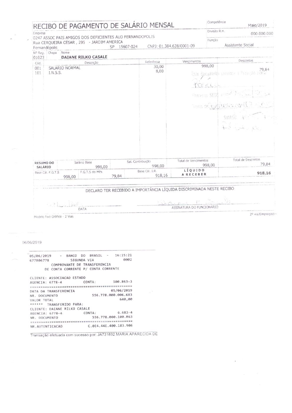 Página 39 de Prestação de Contas — Documentos Comprobatórios — Volume 1 — 2019/2020