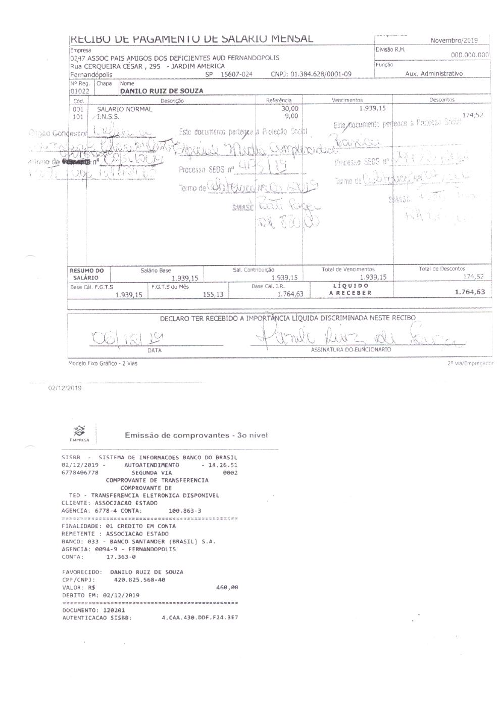 Página 17 de Prestação de Contas — Documentos Comprobatórios — Volume 2 — 2019/2020
