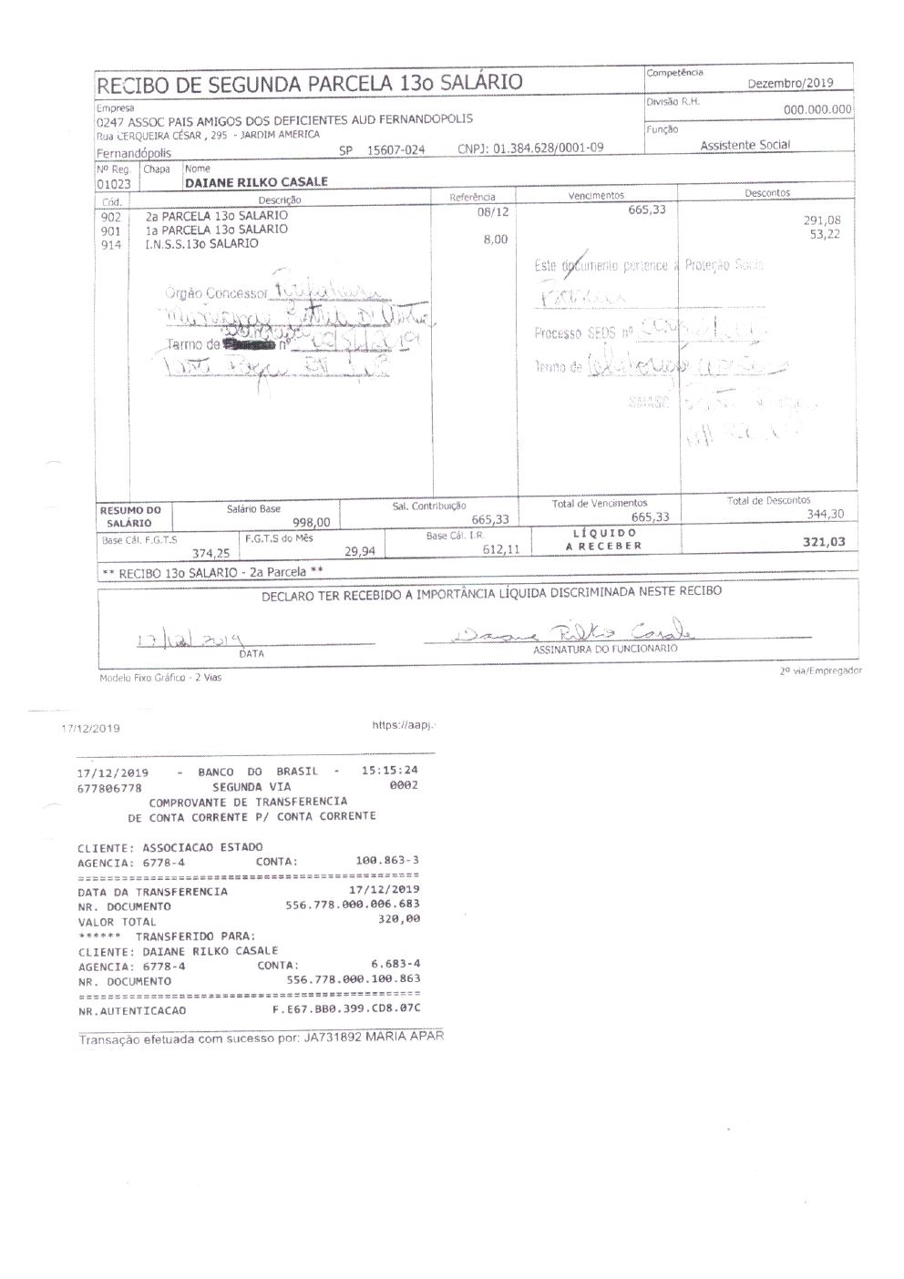 Página 21 de Prestação de Contas — Documentos Comprobatórios — Volume 2 — 2019/2020