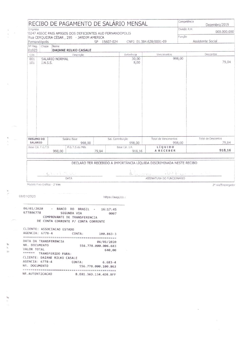 Página 25 de Prestação de Contas — Documentos Comprobatórios — Volume 2 — 2019/2020